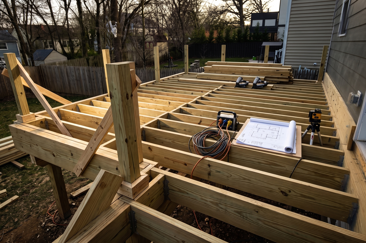 Deck Foundation Construction