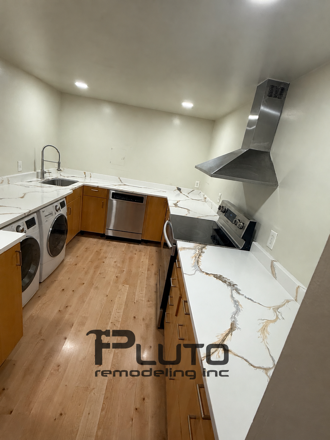Kitchen countertop and cabinet details — Pluto Remodeling