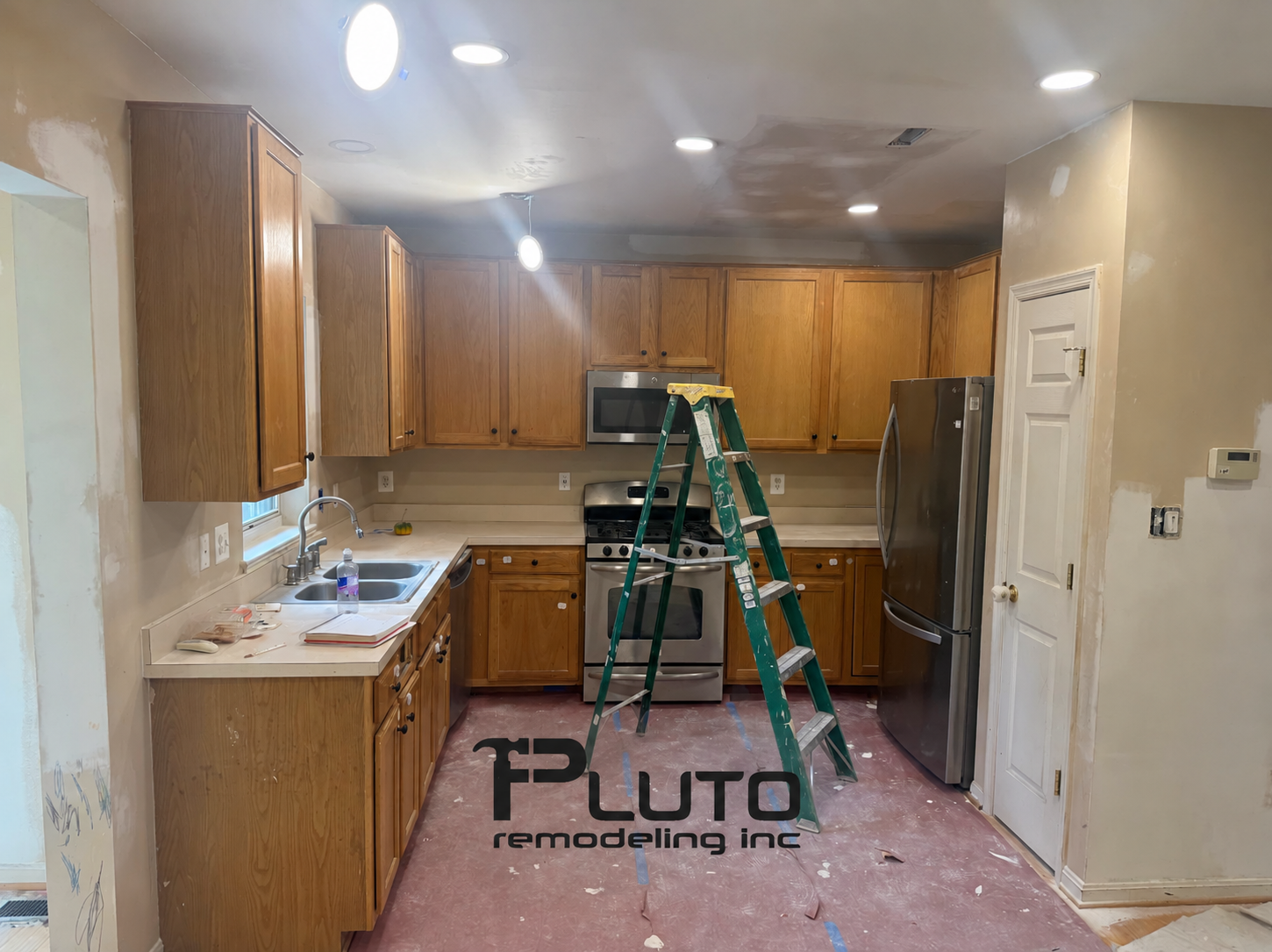 Before — existing kitchen — Pluto Remodeling